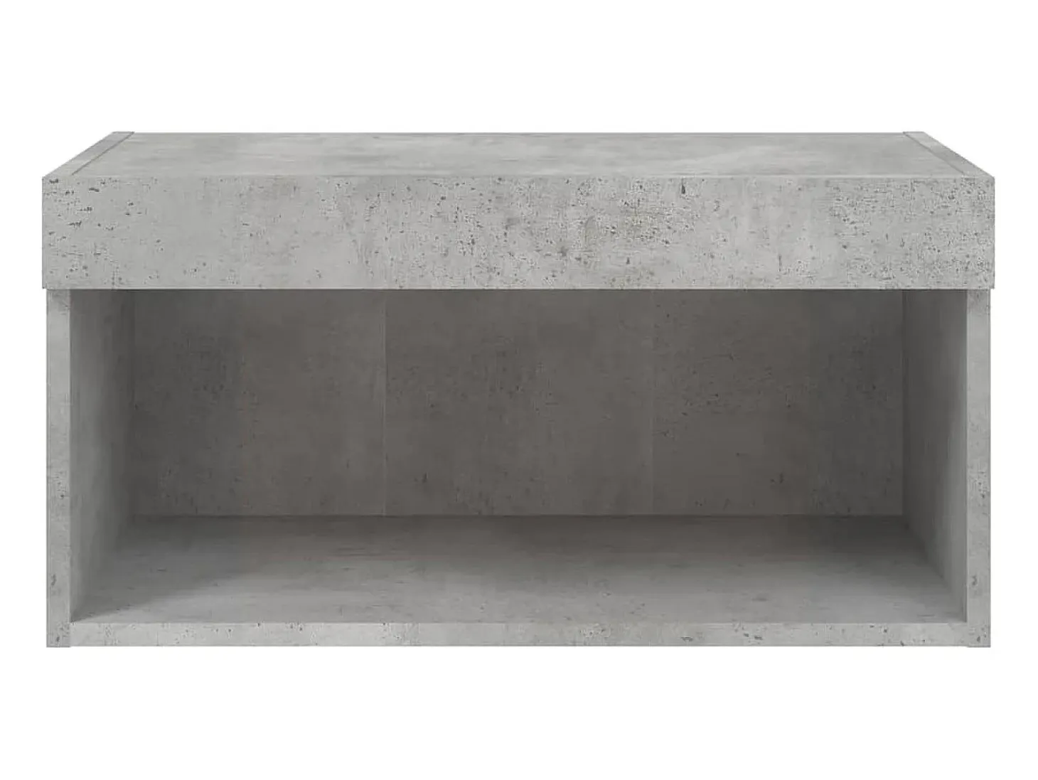 Mano Mueble para TV con luces LED gris hormigón 60x30x30 cm