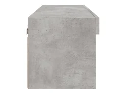 Mano Mueble para TV con luces LED gris hormigón 60x30x30 cm
