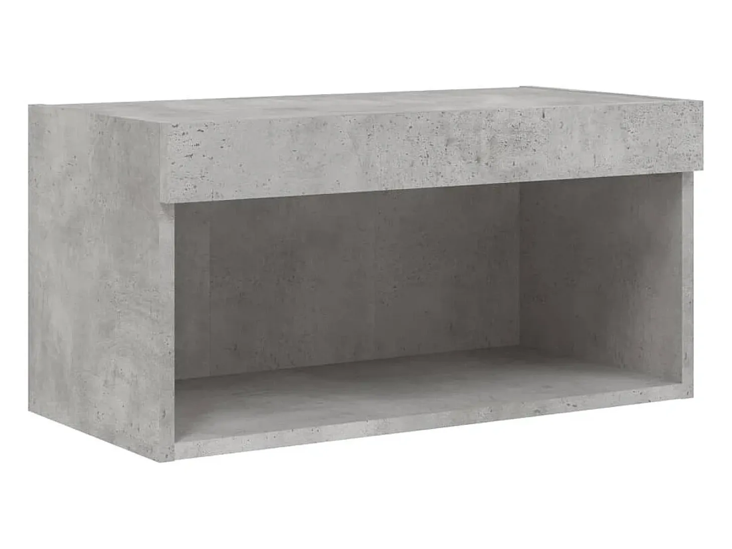 Mano Mueble para TV con luces LED gris hormigón 60x30x30 cm