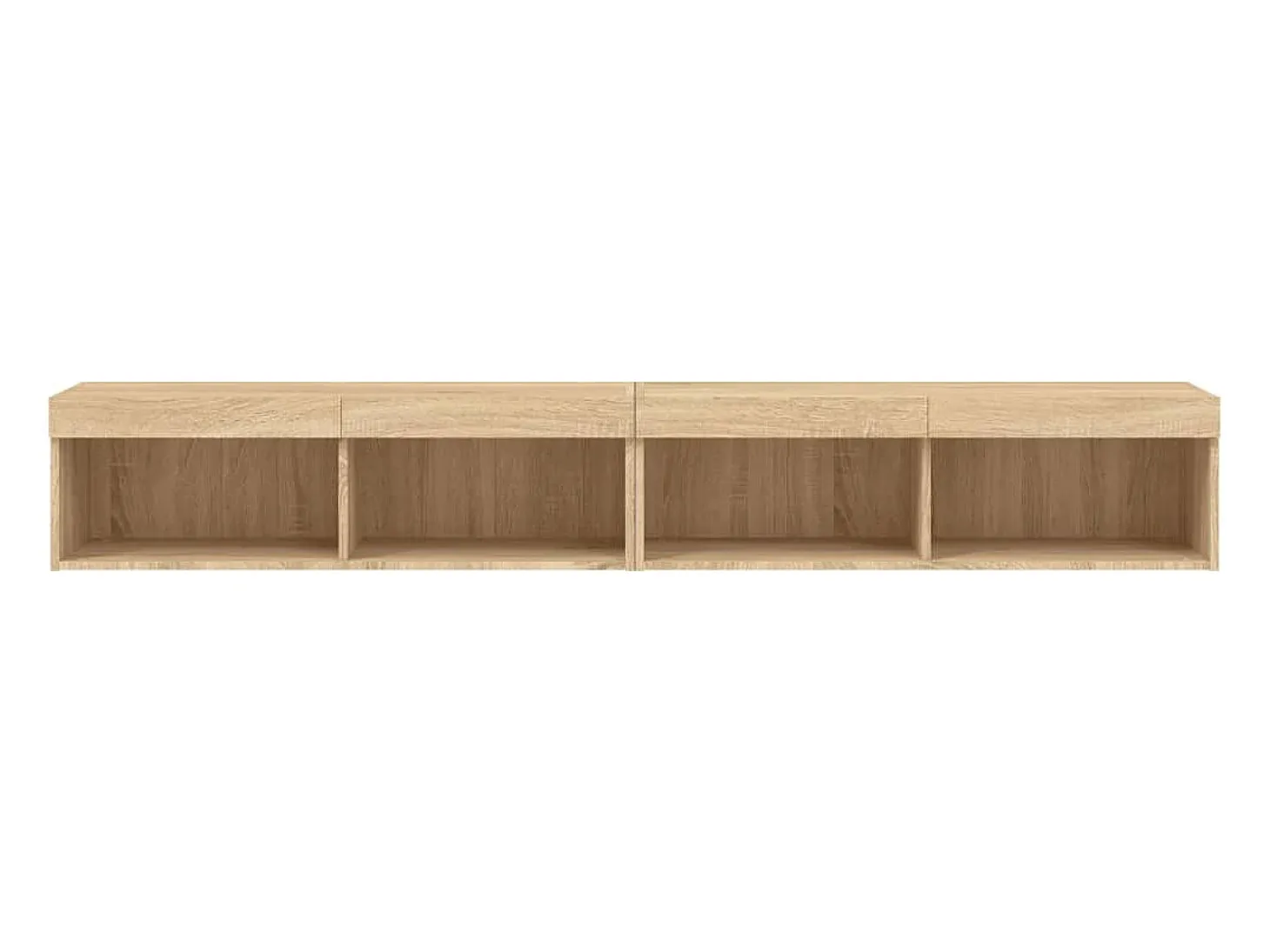 Mano Muebles de TV con luces LED 2 uds roble Sonoma 100x30x30 cm