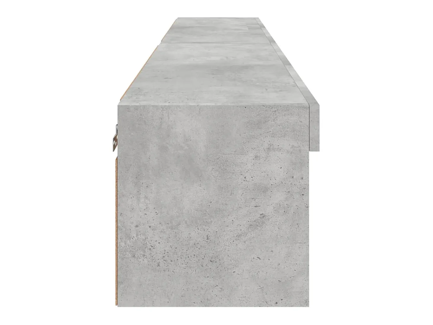 Mano Muebles de TV con luces LED 2 uds gris hormigón 80x30x30 cm