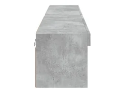 Mano Muebles de TV con luces LED 2 uds gris hormigón 100x30x30 cm