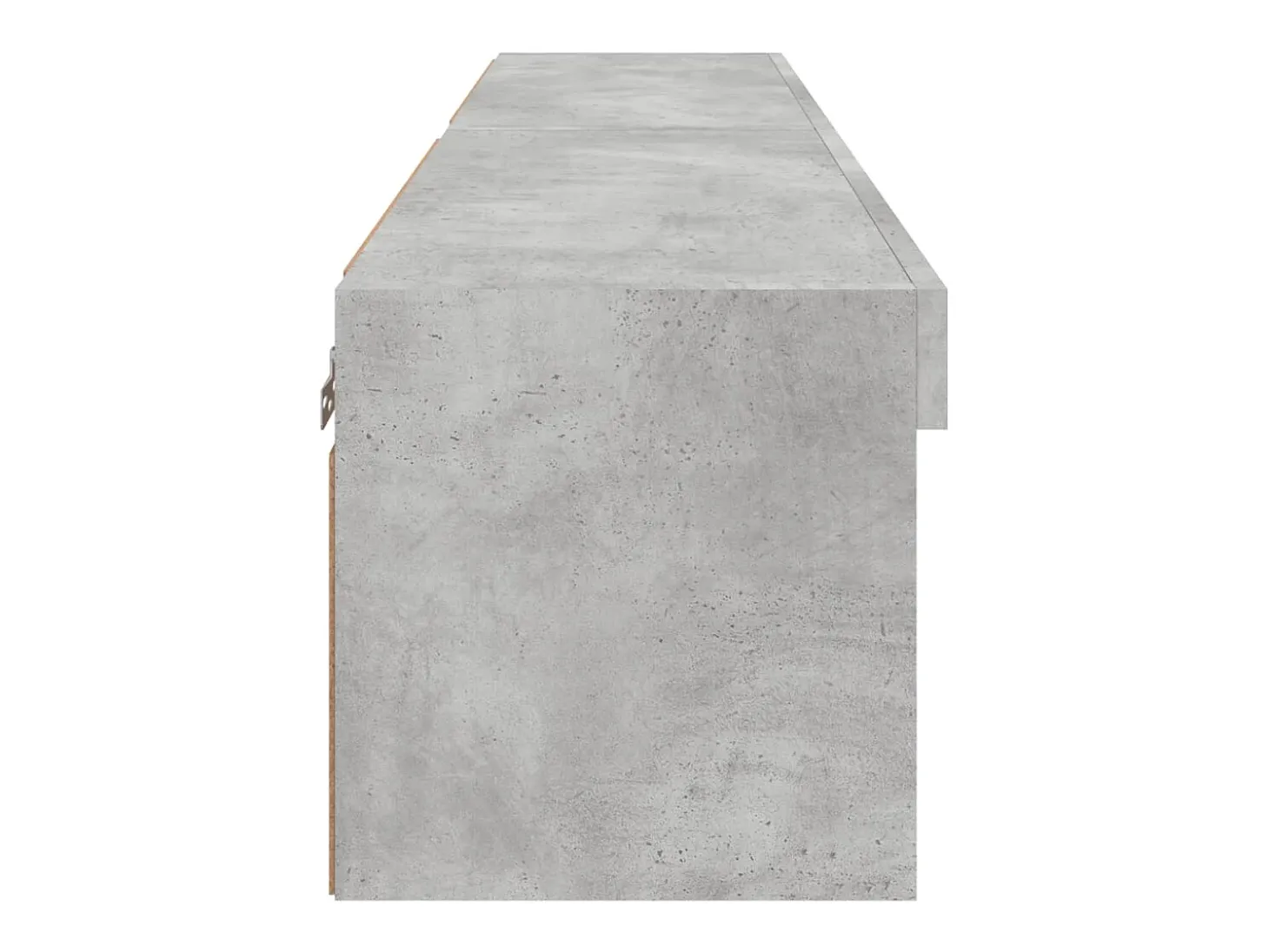 Mano Muebles para TV con luces LED 2 uds gris hormigón 60x30x30 cm