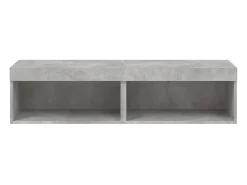 Mano Muebles para TV con luces LED 2 uds gris hormigón 60x30x30 cm