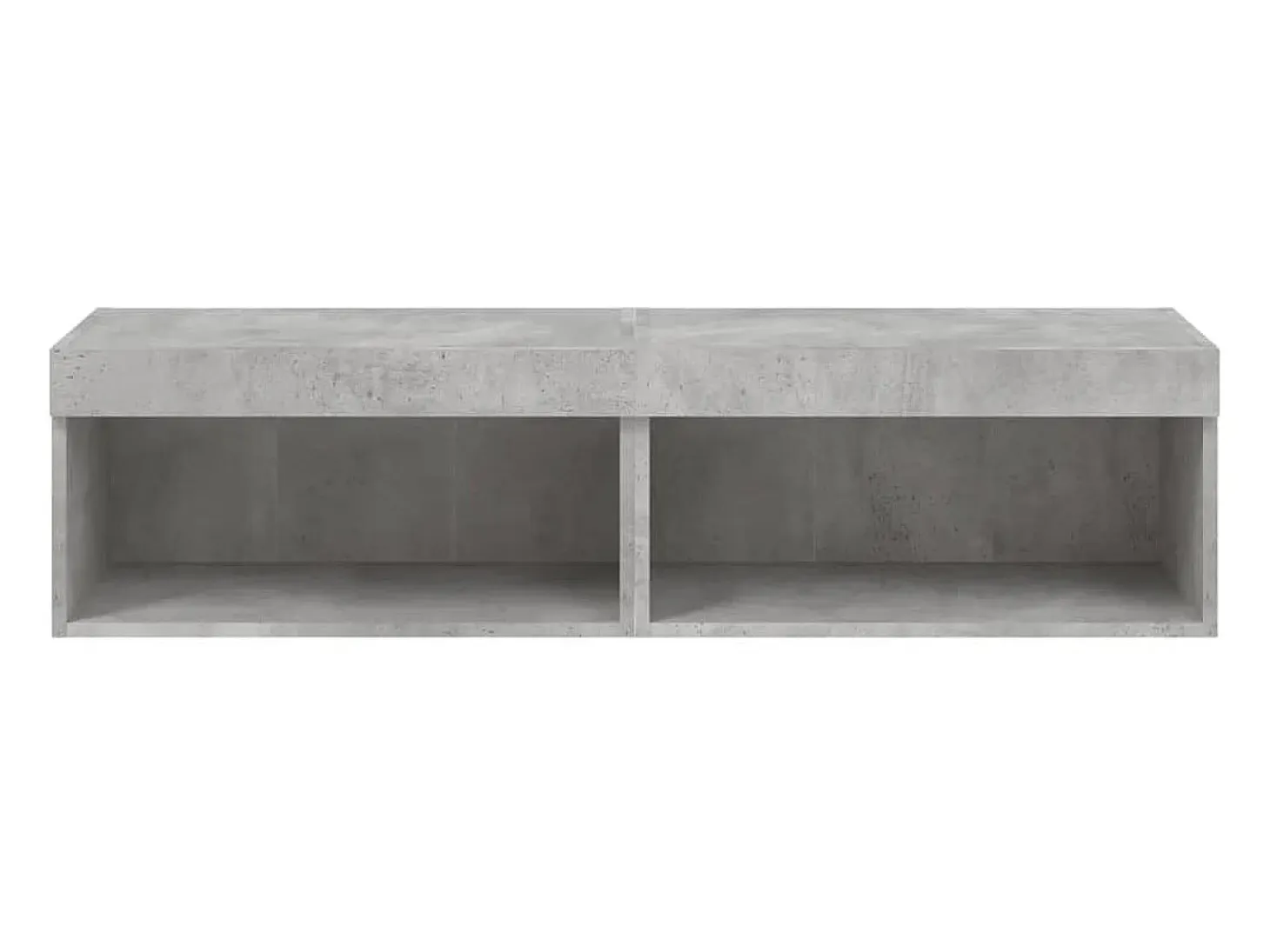Mano Muebles para TV con luces LED 2 uds gris hormigón 60x30x30 cm