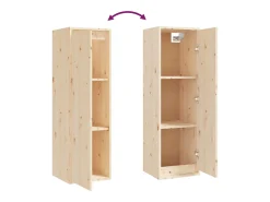 Marc-Jean-Claude Muebles para TV 2 piezas madera maciza de pino