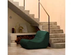 Módulo para sofá modular de terciopelo, 1 plaza verde