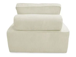 Módulo para sofá modular de pana, 1 plaza crema