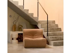 Módulo para sofá modular en tejido efecto alpaca, 1 plaza beige