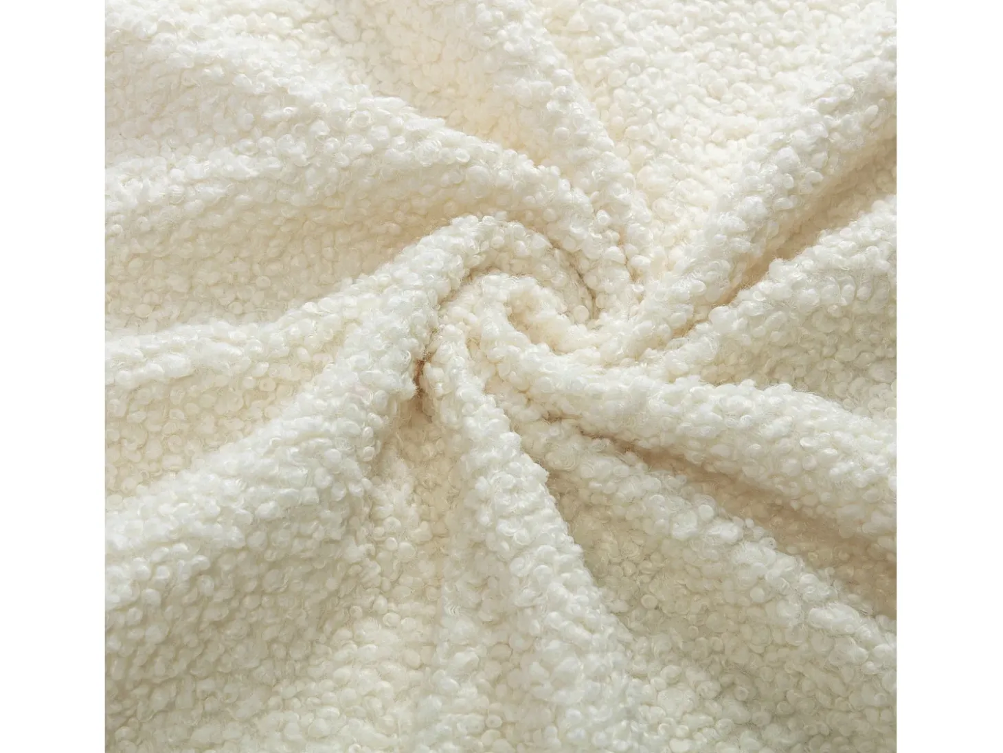 Mecedora Bebé Lactancia Mecedora en Tela Bouclette Mecedora Estilo Escandinavo en Madera de Caucho, Beige