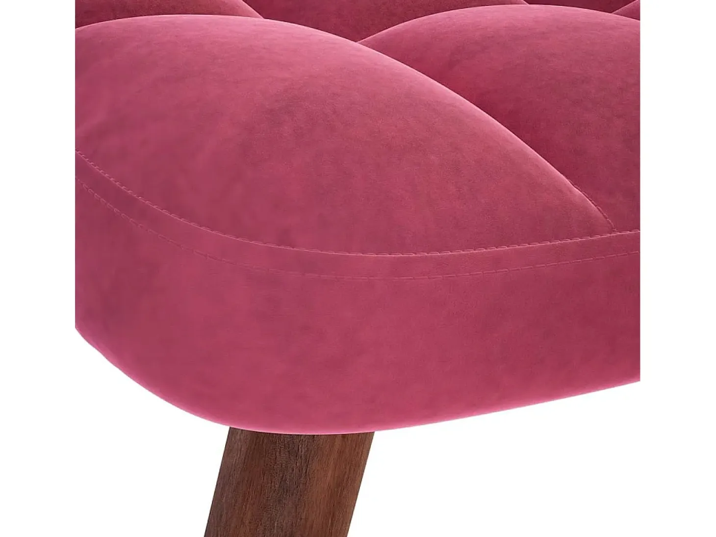 Mecedora con reposapiés en terciopelo rojo burdeos
