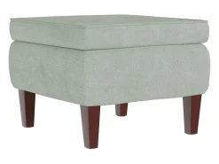 Mecedora con respaldo alto de terciopelo y madera maciza