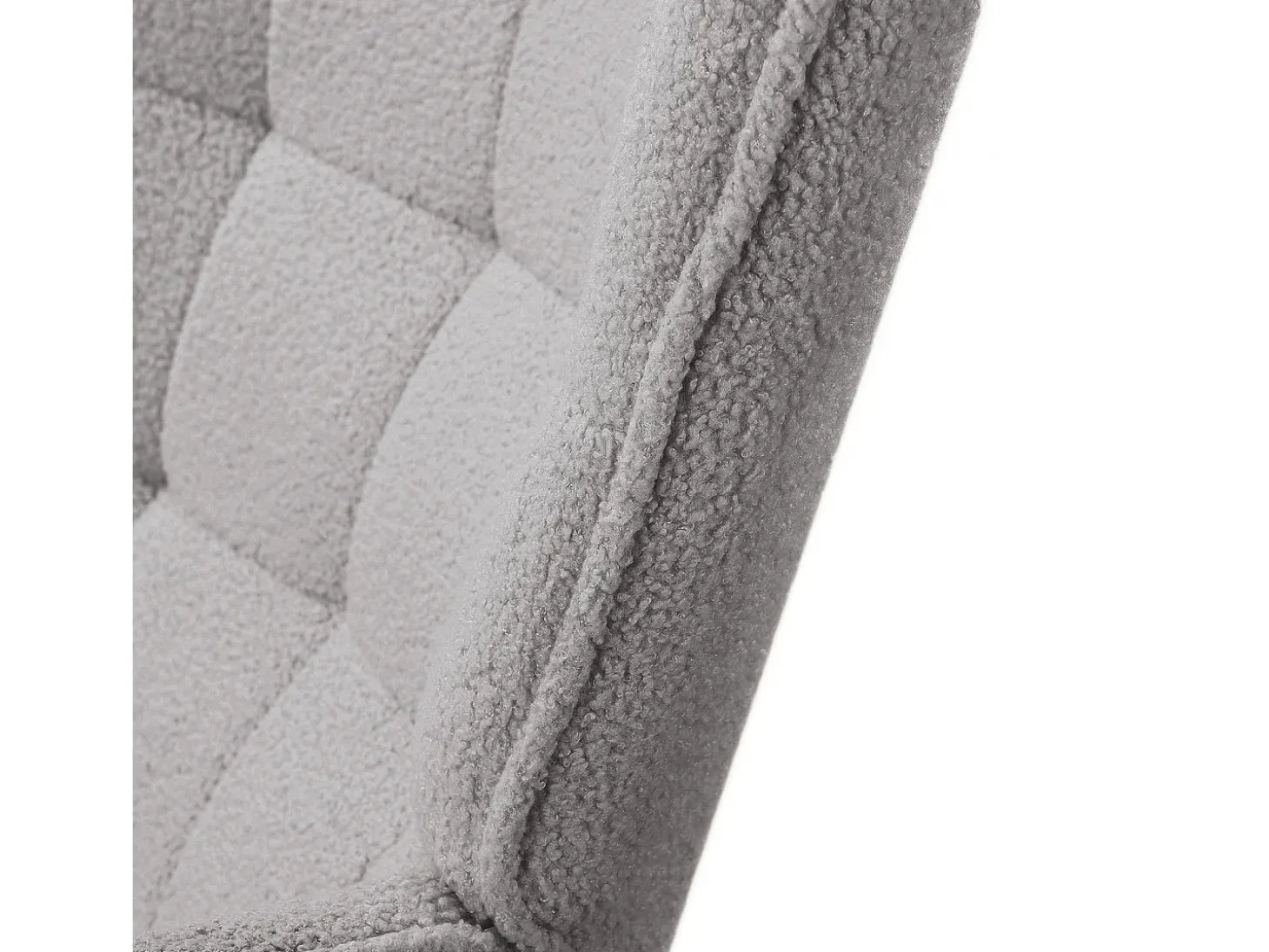 Mecedora de peluche de osito de peluche, sillón de lectura acolchado, respaldo a cuadros, gris claro