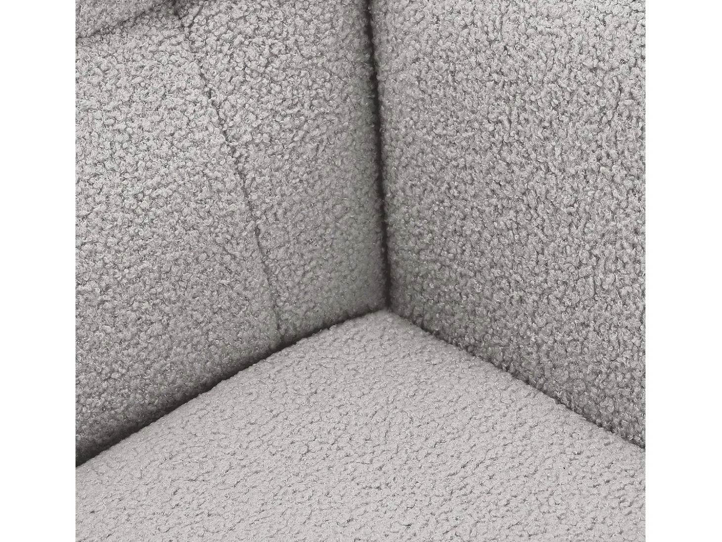 Mecedora de peluche de osito de peluche, sillón de lectura acolchado, respaldo a cuadros, gris claro