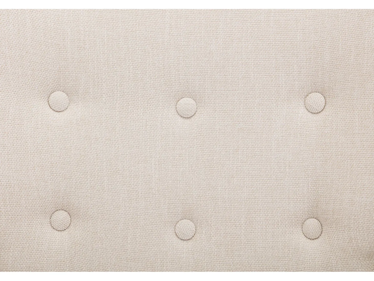 Mecedora de tela beige y botones decorativos en el respaldo ELMINA II