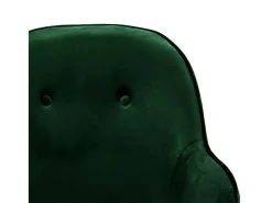 Mecedora de terciopelo verde oscuro