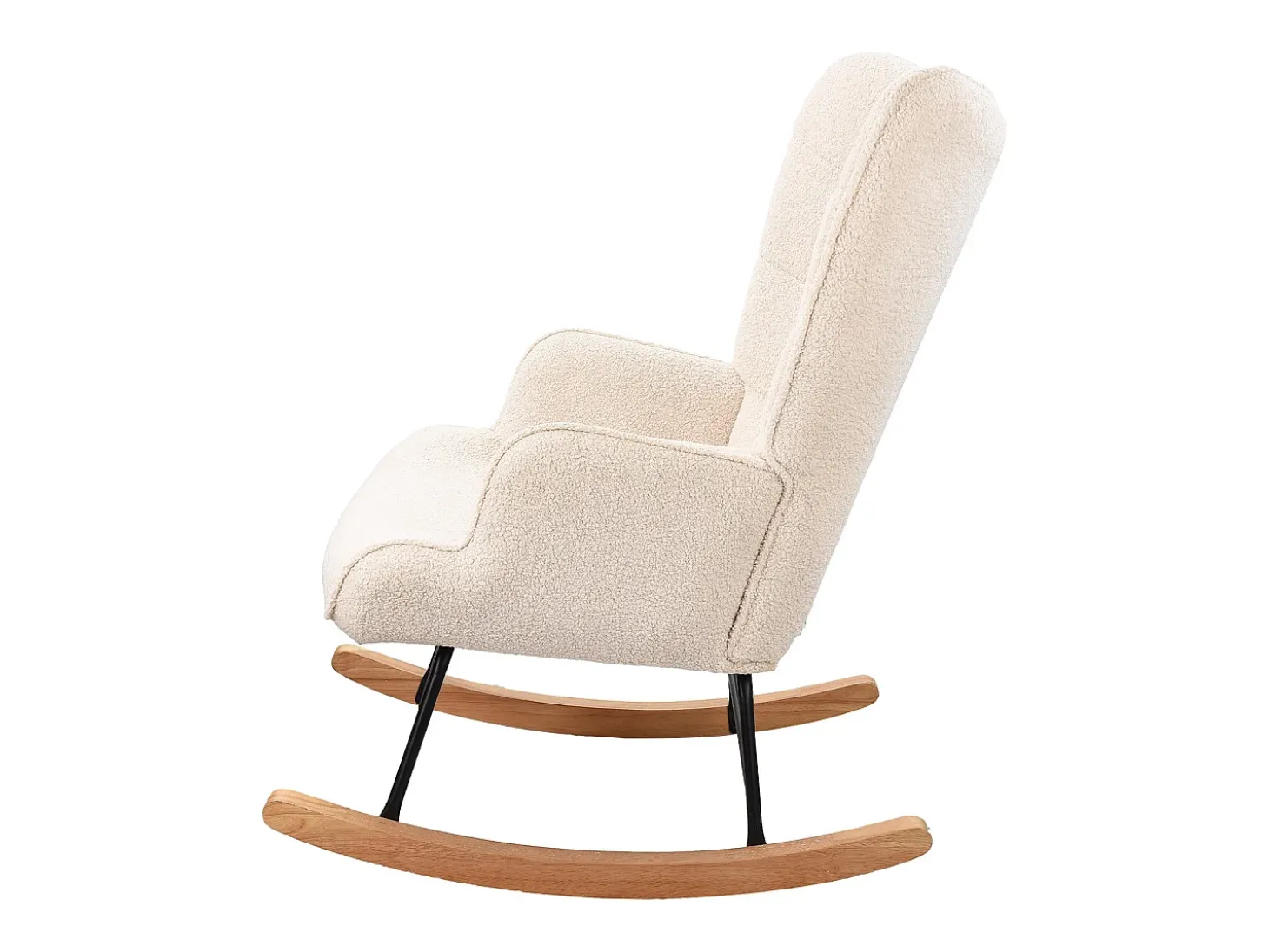 Mecedora ergonómica para adultos, para exterior e interior, color gris