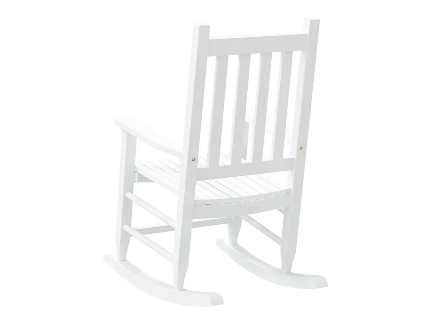 Mecedora infantil de madera maciza de álamo blanca