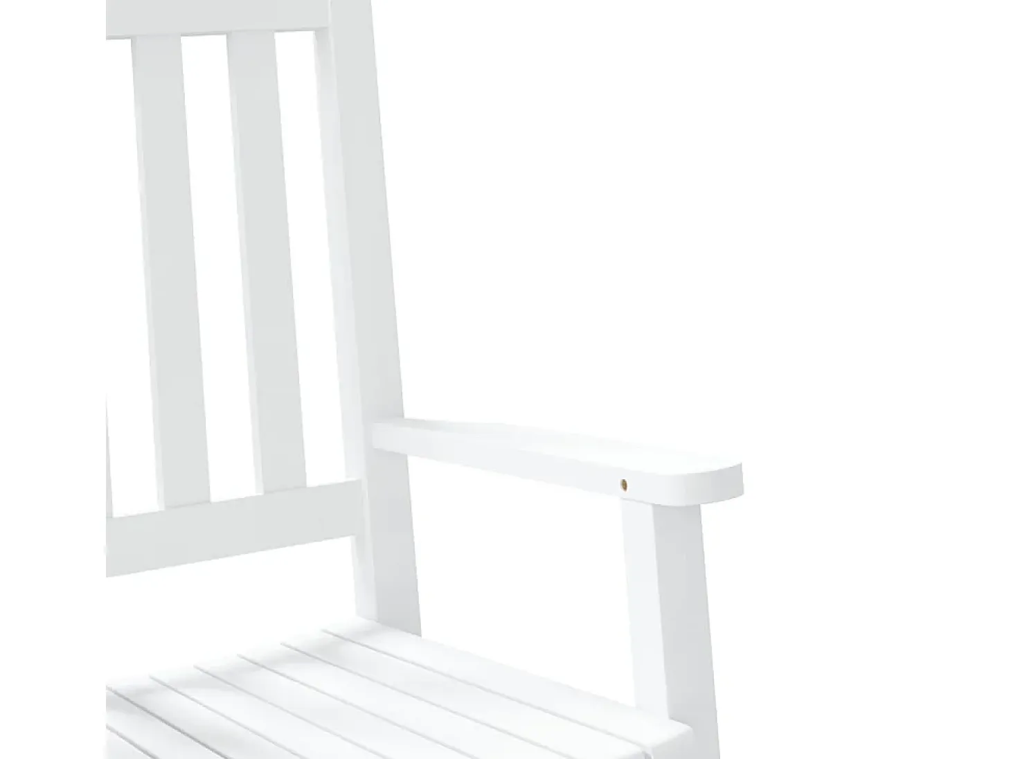 Mecedora infantil de madera maciza de álamo blanca