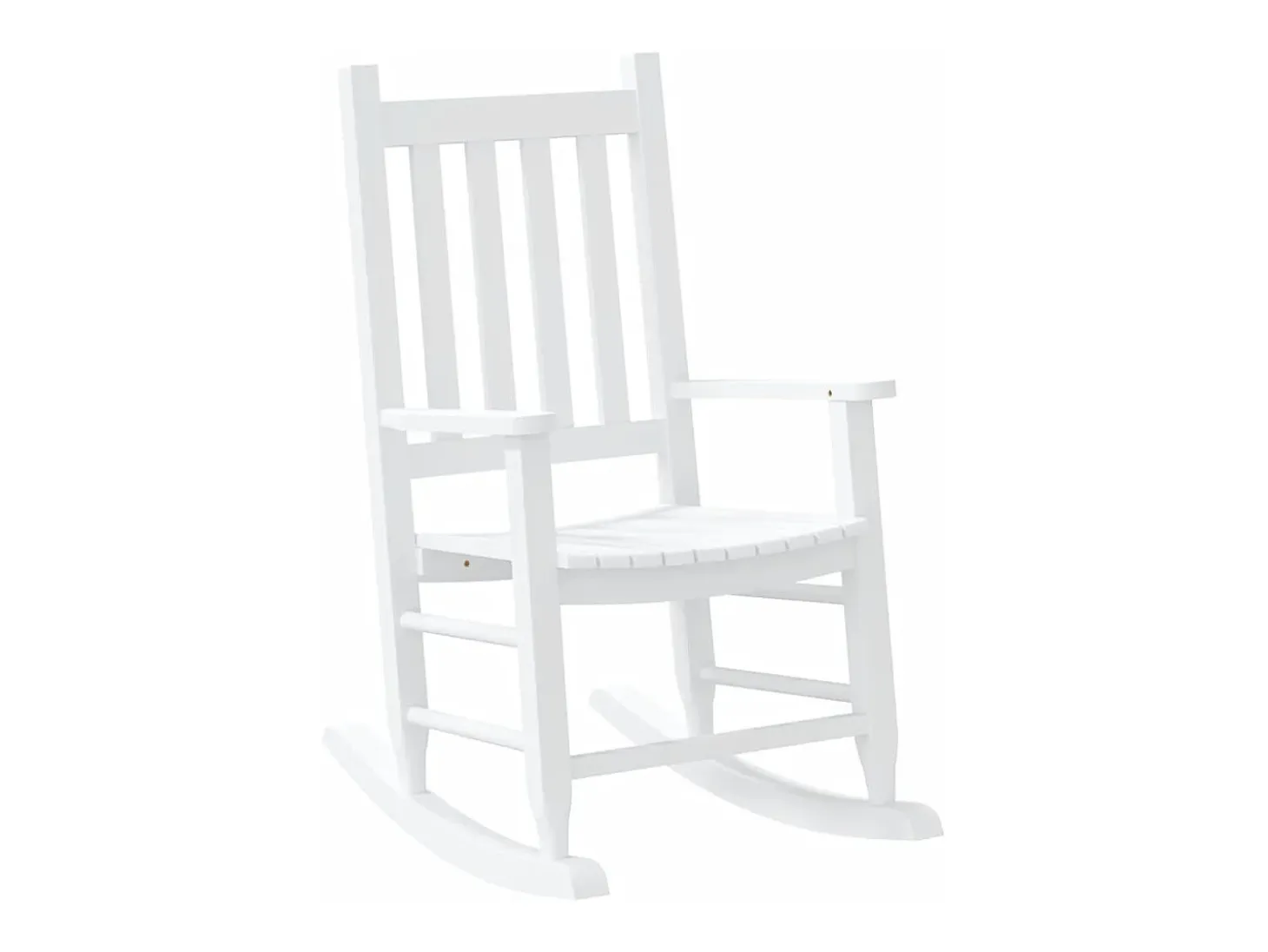 Mecedora infantil de madera maciza de álamo blanca