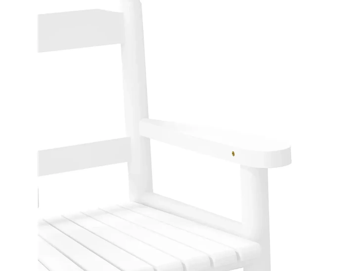 Mecedora infantil de madera maciza de álamo blanca