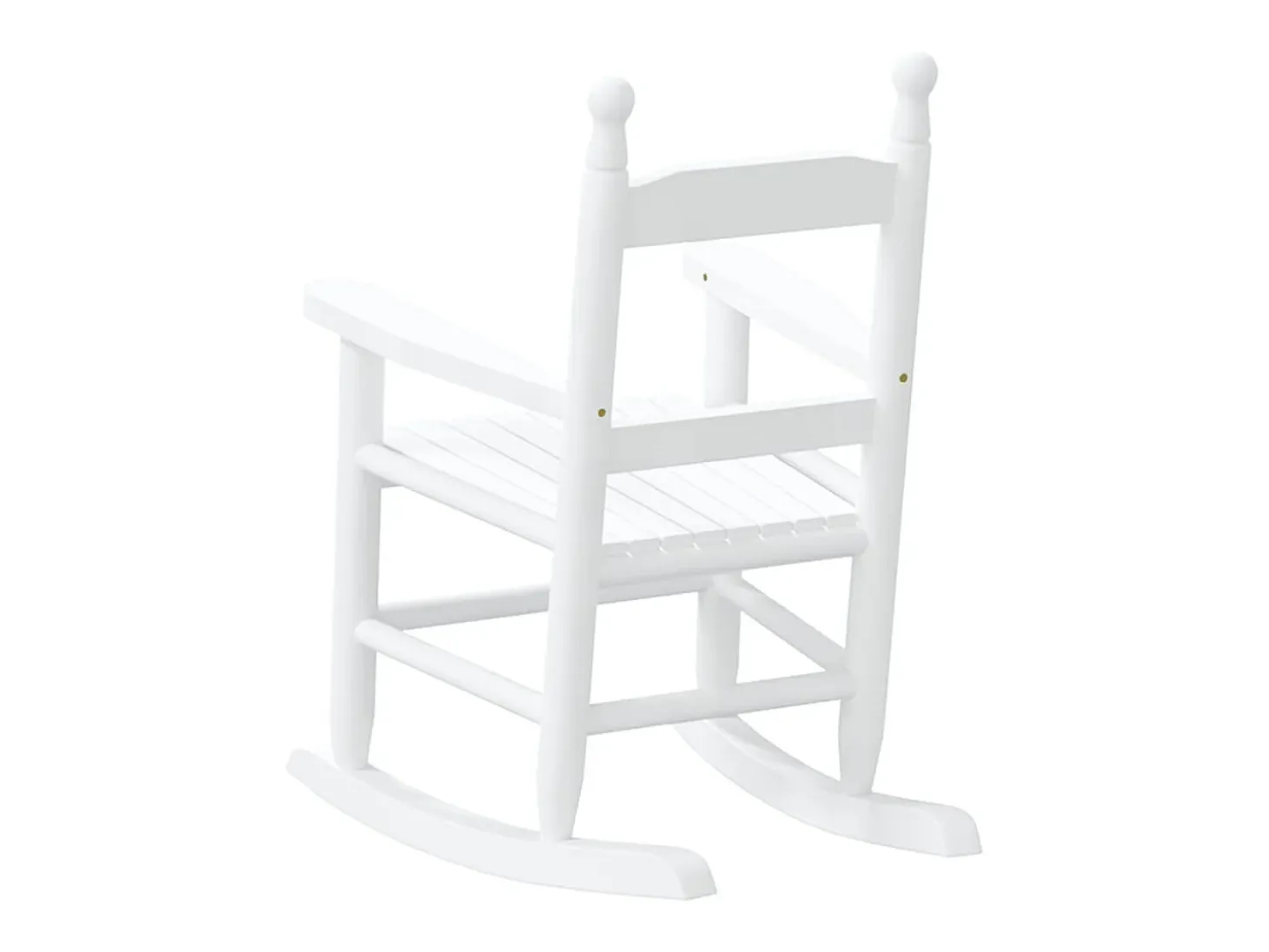 Mecedora infantil de madera maciza de álamo blanca