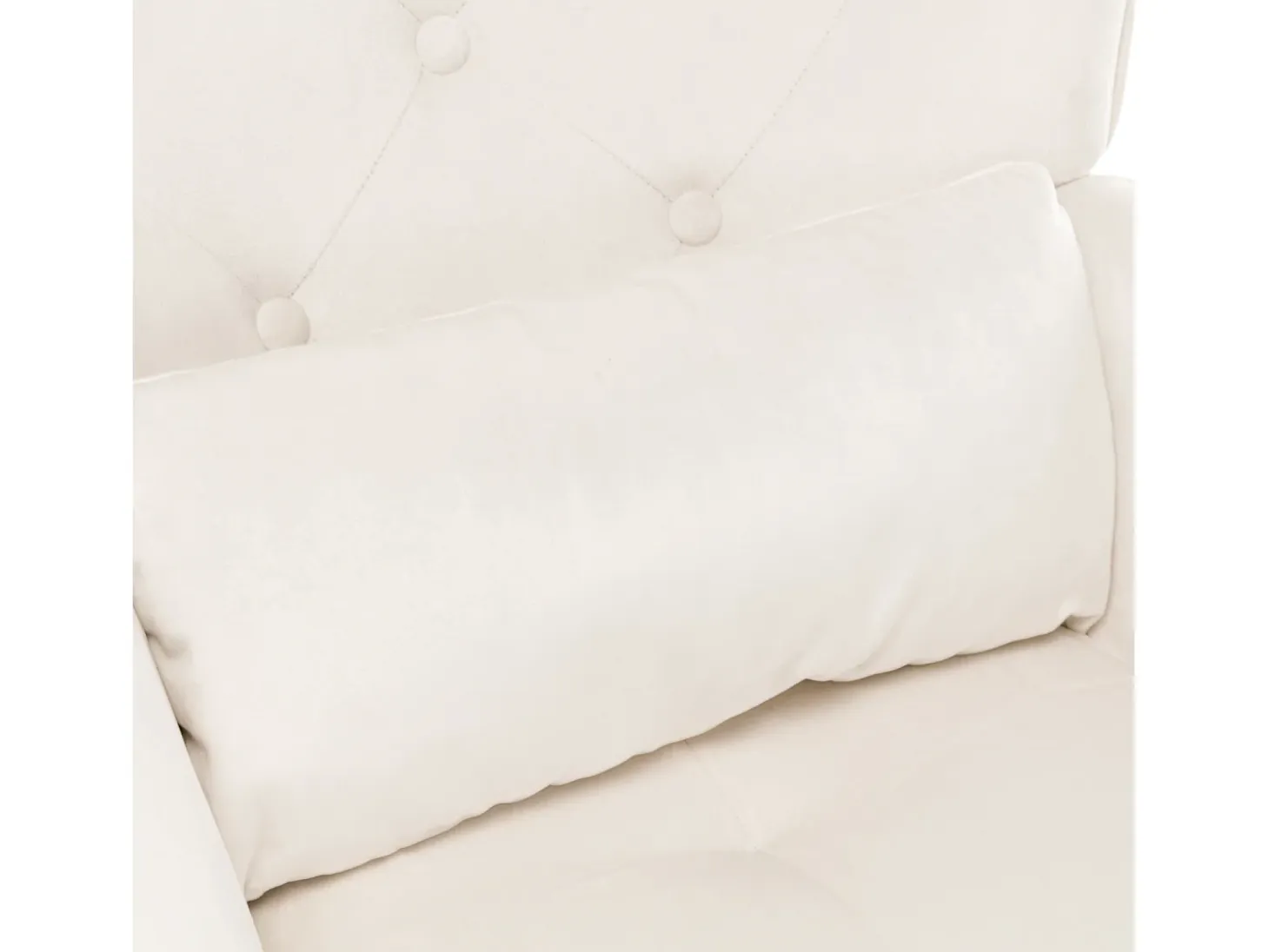 Mecedora moderna tapizada en terciopelo para sala de estar, con respaldo alto y patas de madera, color beige