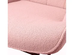 Mecedora para adultos - Mecedora ergonómica para exteriores - Para sala de estar - Jardín - Dormitorio - Rosa