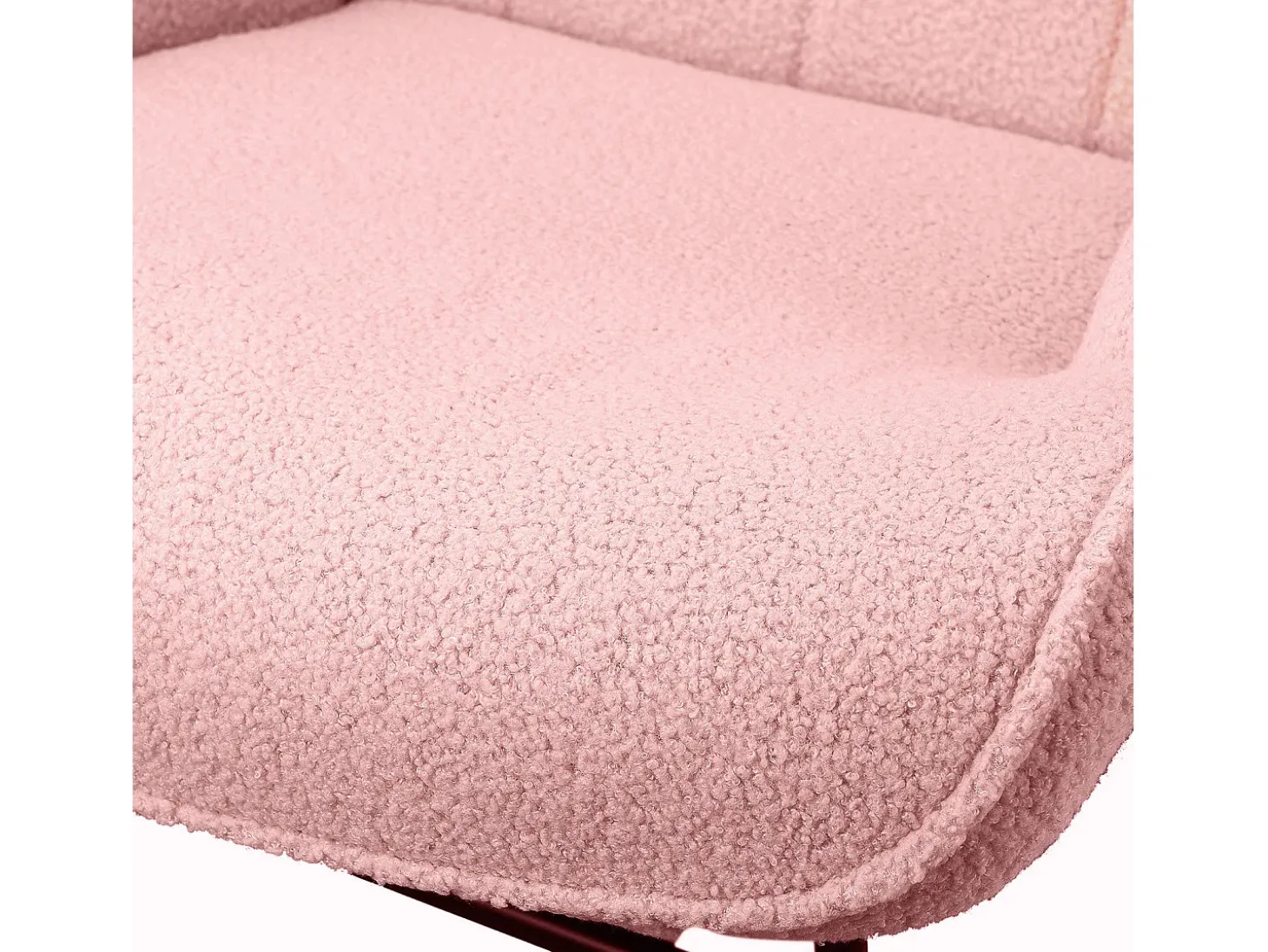 Mecedora para adultos - Mecedora ergonómica para exteriores - Para sala de estar - Jardín - Dormitorio - Rosa
