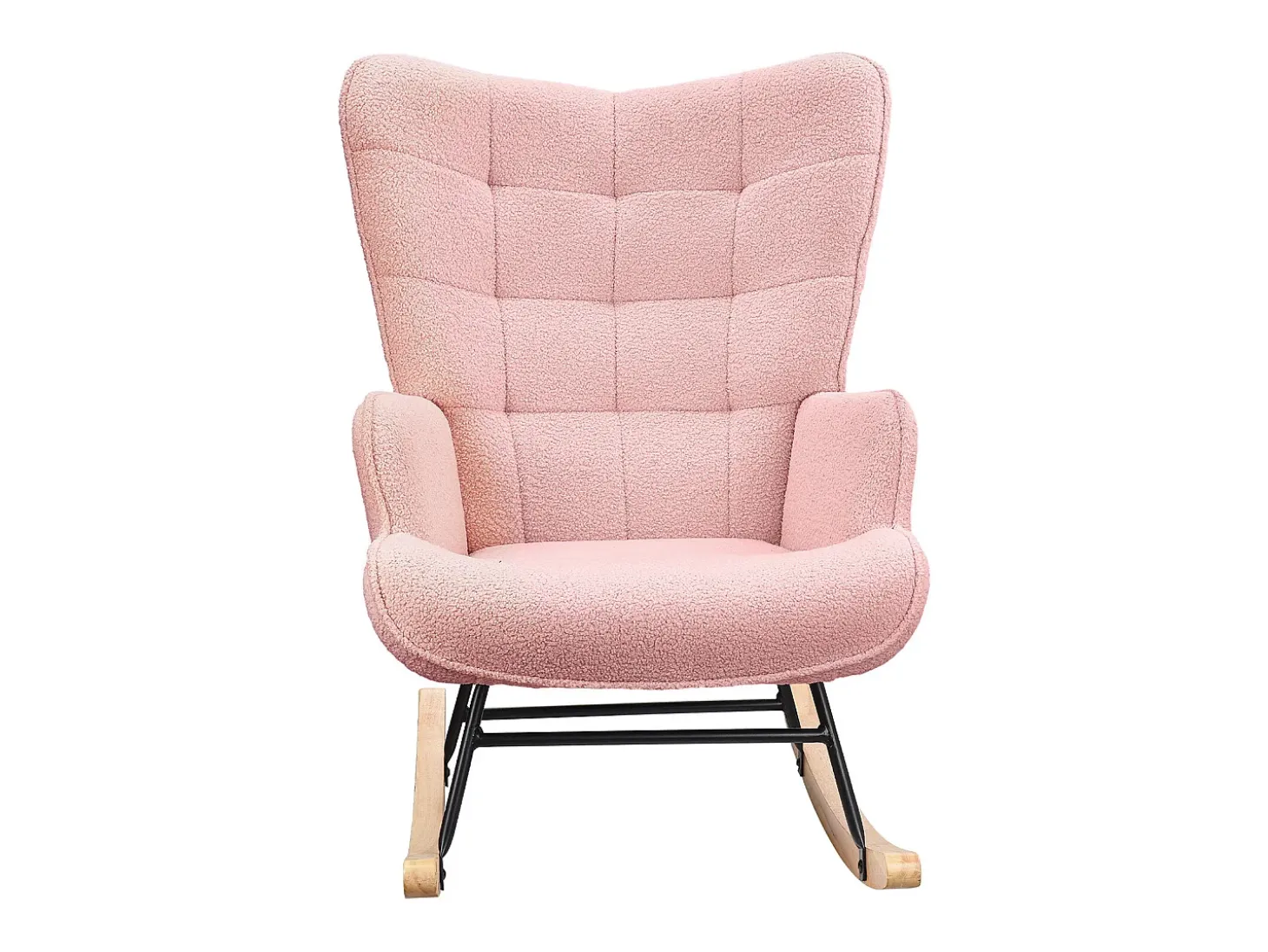 Mecedora para adultos - Mecedora ergonómica para exteriores - Para sala de estar - Jardín - Dormitorio - Rosa
