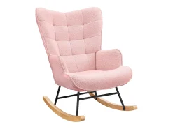 Mecedora para adultos - Mecedora ergonómica para exteriores - Para sala de estar - Jardín - Dormitorio - Rosa