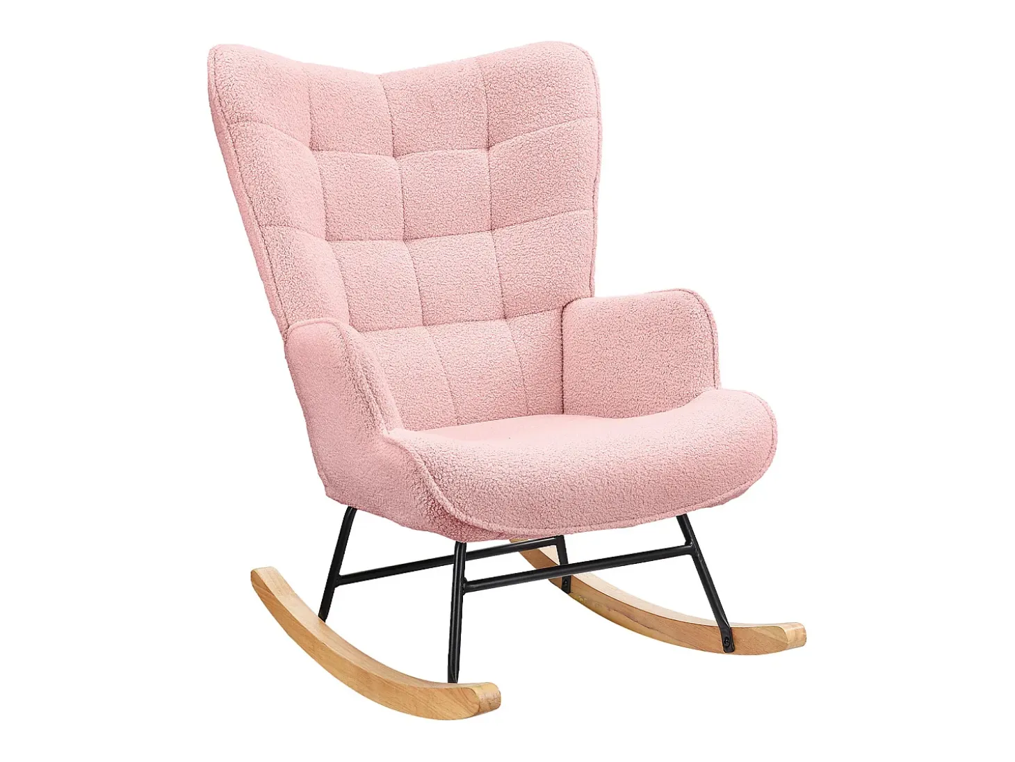 Mecedora para adultos - Mecedora ergonómica para exteriores - Para sala de estar - Jardín - Dormitorio - Rosa