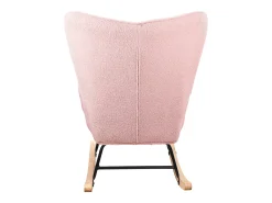 Mecedora para adultos - Mecedora ergonómica para exteriores - Para sala de estar - Jardín - Dormitorio - Rosa