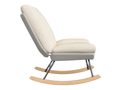 Mecedora tapizada con respaldo ajustable para sala de estar y dormitorio