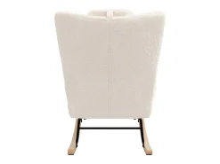 Mecedora Teddy, Chaise Longue con reposacabezas y reposapiés, 150 kg