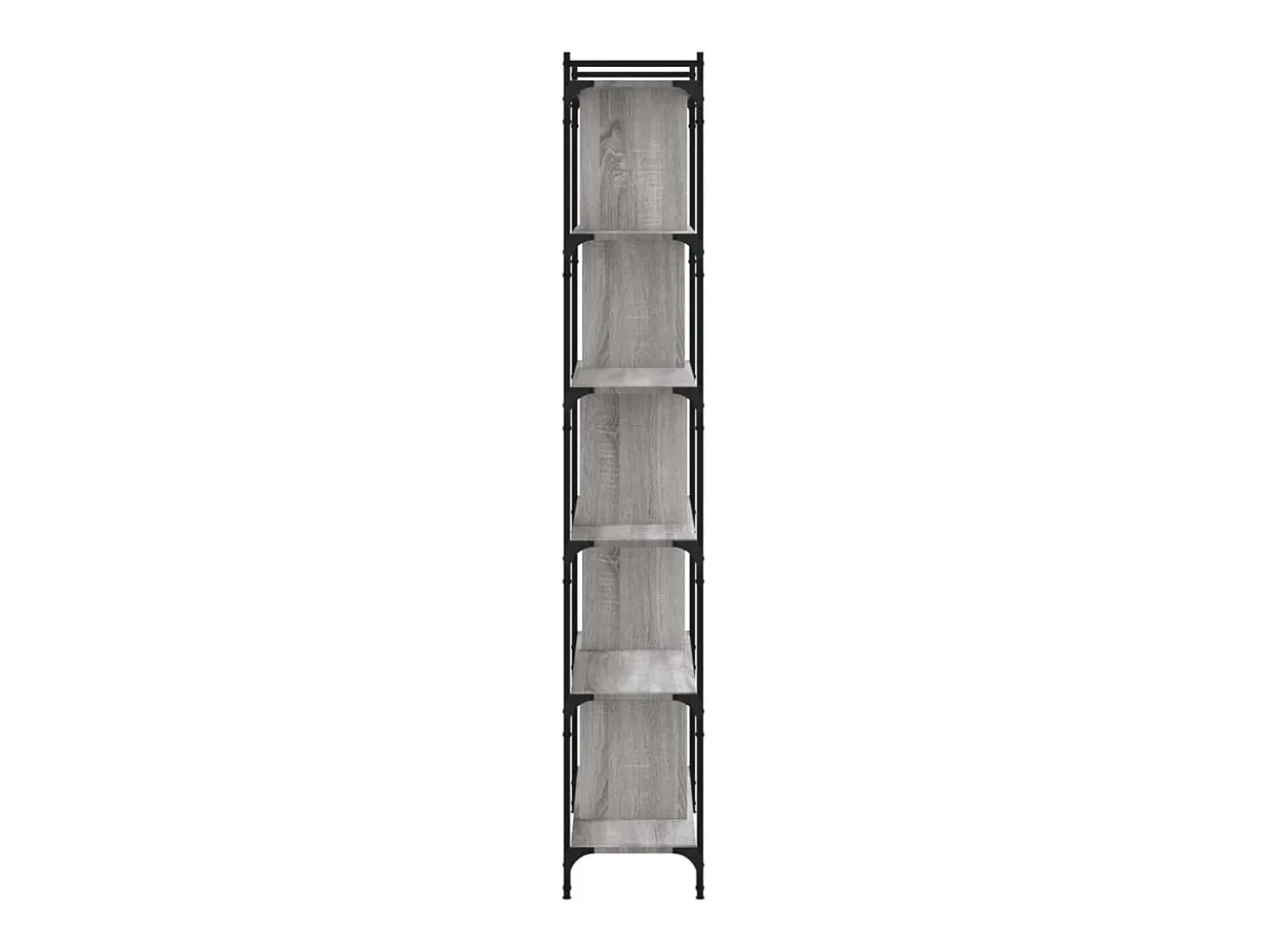 Merse Librería 6 estantes madera ingeniería gris Sonoma 76x32x192 cm