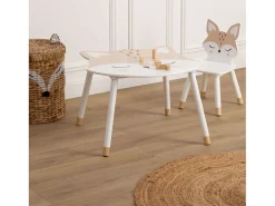 Mesa mdf blanco 43x62x64cm