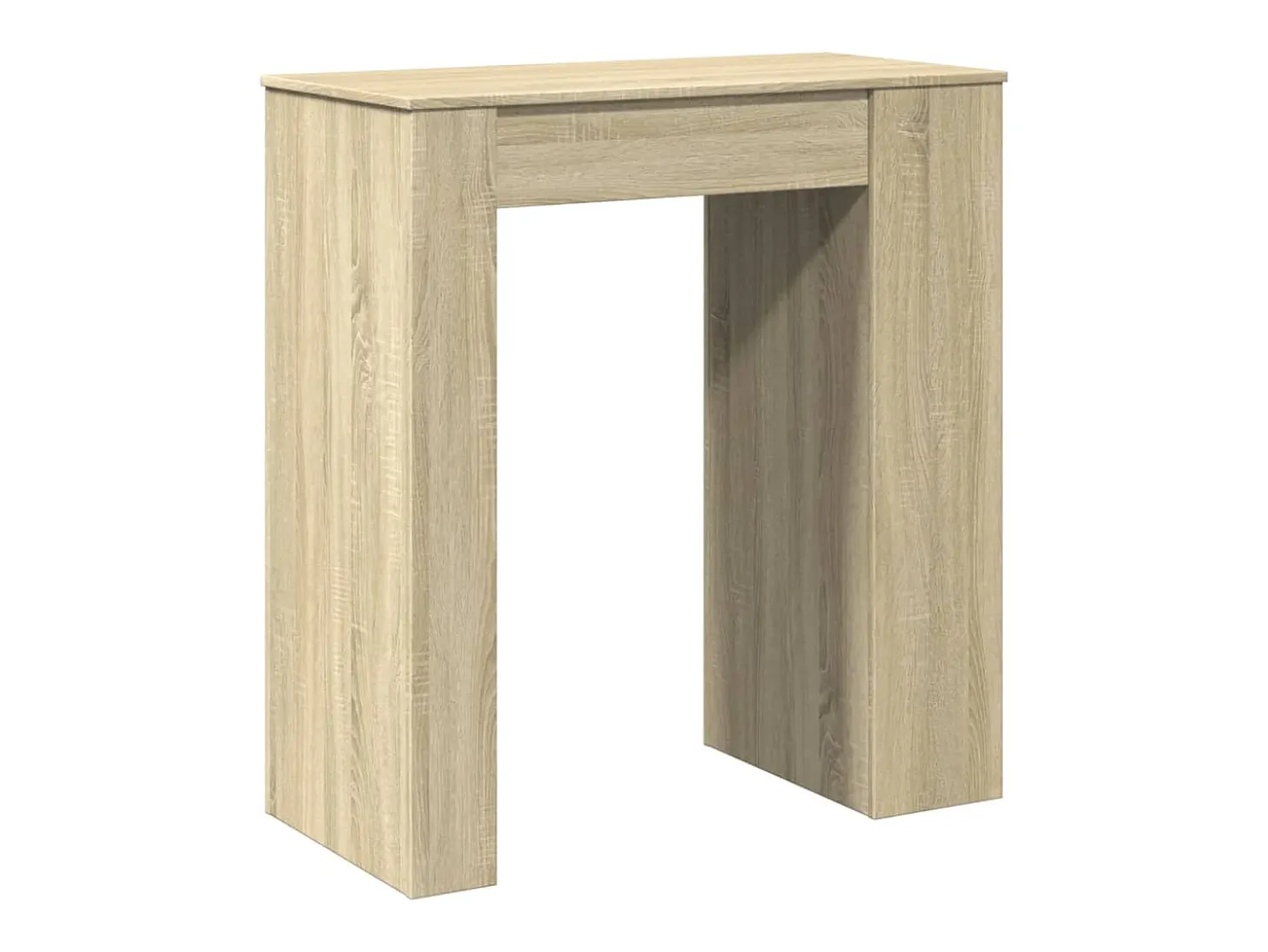 Mesa alta bar con estantes madera roble Sonoma 95x47x103,5 cm