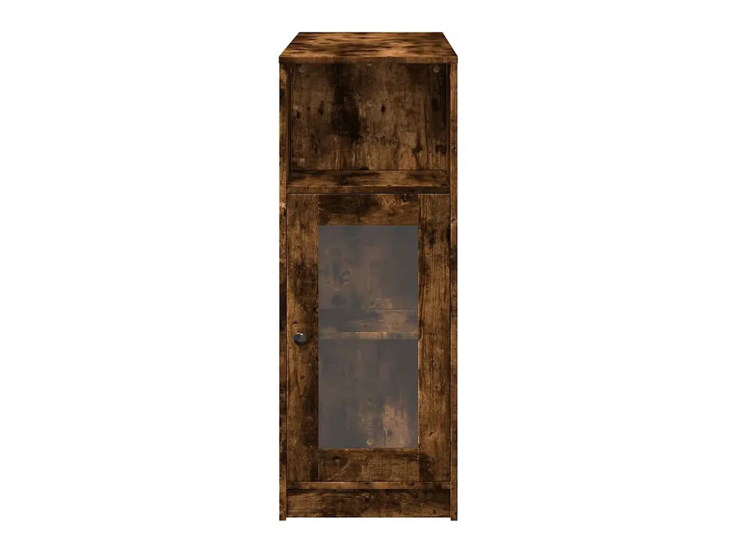Mesa alta bar con estantes roble ahumado 101x40x103,5 cm