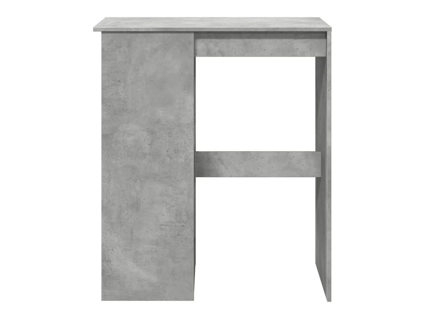 Mesa alta con estantes madera gris hormigón 90x47,5x103,5 cm