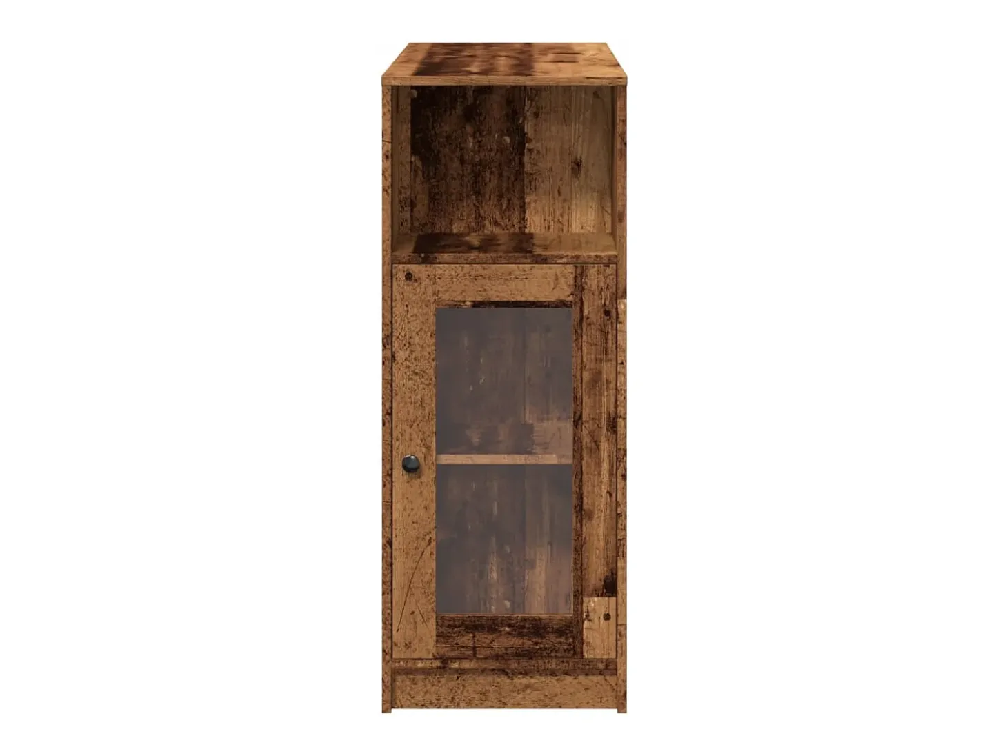 Mesa alta con estantes madera envejecida 101x40x103,5 cm