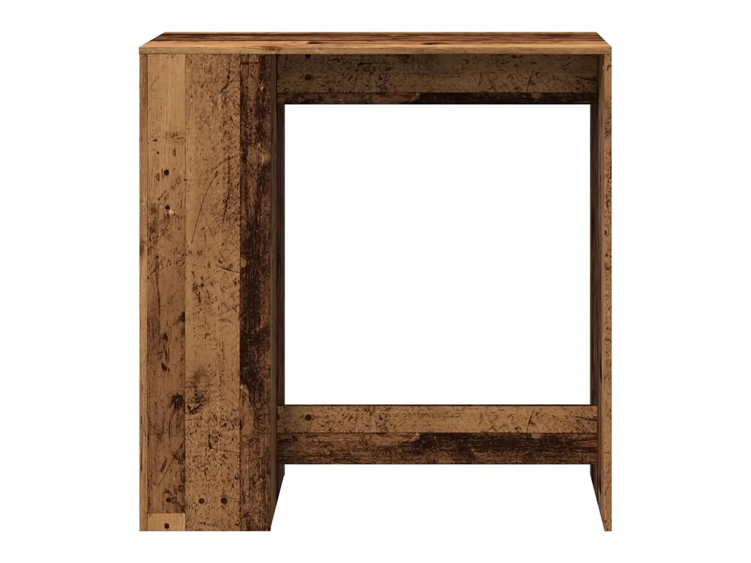 Mesa alta con estantes madera envejecida 101x40x103,5 cm