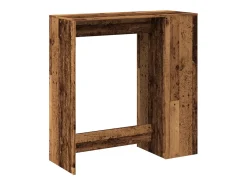 Mesa alta con estantes madera envejecida 101x40x103,5 cm