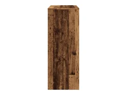 Mesa alta con estantes madera envejecida 90x40x103,5 cm