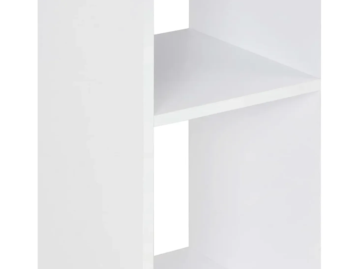 Mesa alta de bar blanco y gris hormigón 60x60x110 cm ES950254