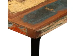 Mesa alta de bar de madera maciza reciclada 150x70x107 cm