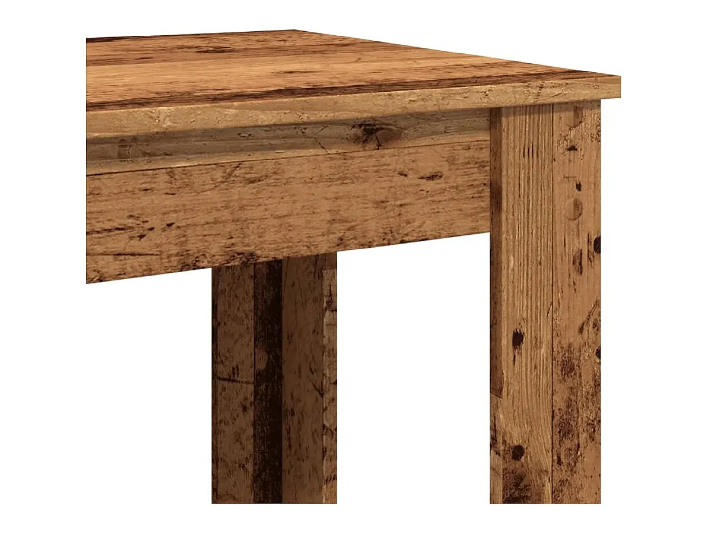 Mesa alta de bar madera de ingeniería envejecida 51x50x103,5 cm