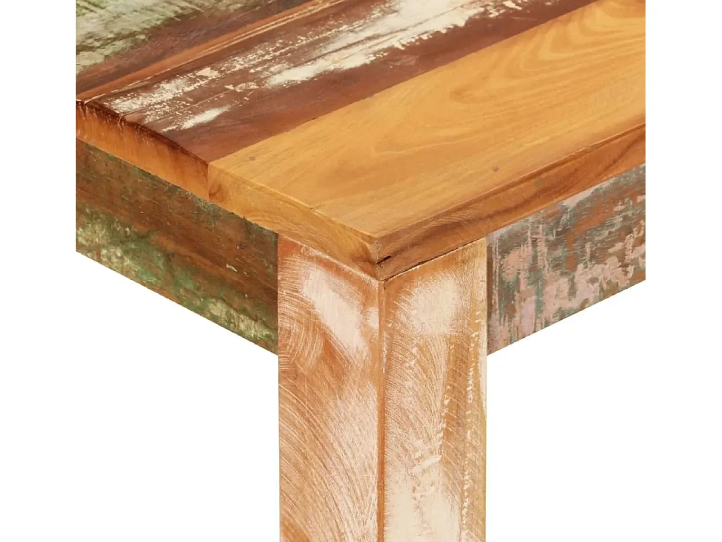 Mesa alta de bar madera maciza reciclada 112x55x108 cm