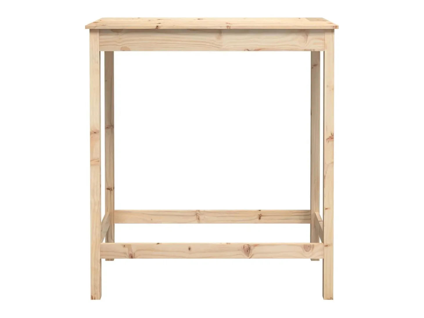 Mesa alta de bar madera maciza de pino 100x50x110 cm ES556541