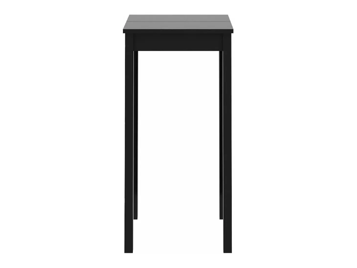 Mesa alta de bar MDF negra 55x55x107 cm ES647219